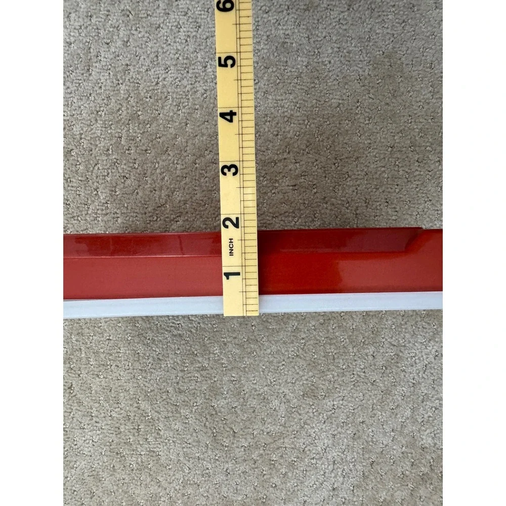 Vintage 1980's Tupperware Red Bacon Deli Keeper Rectangular Container with Lid